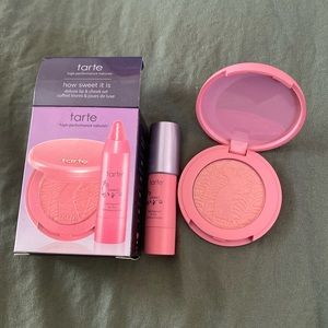 Tarte how sweet is it delux lip and cheek set. Mini Blush/lip color sweet.